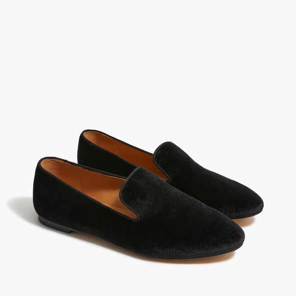 J. Crew Shoes - J.Crew Leather Black Suede Loafers Size 9